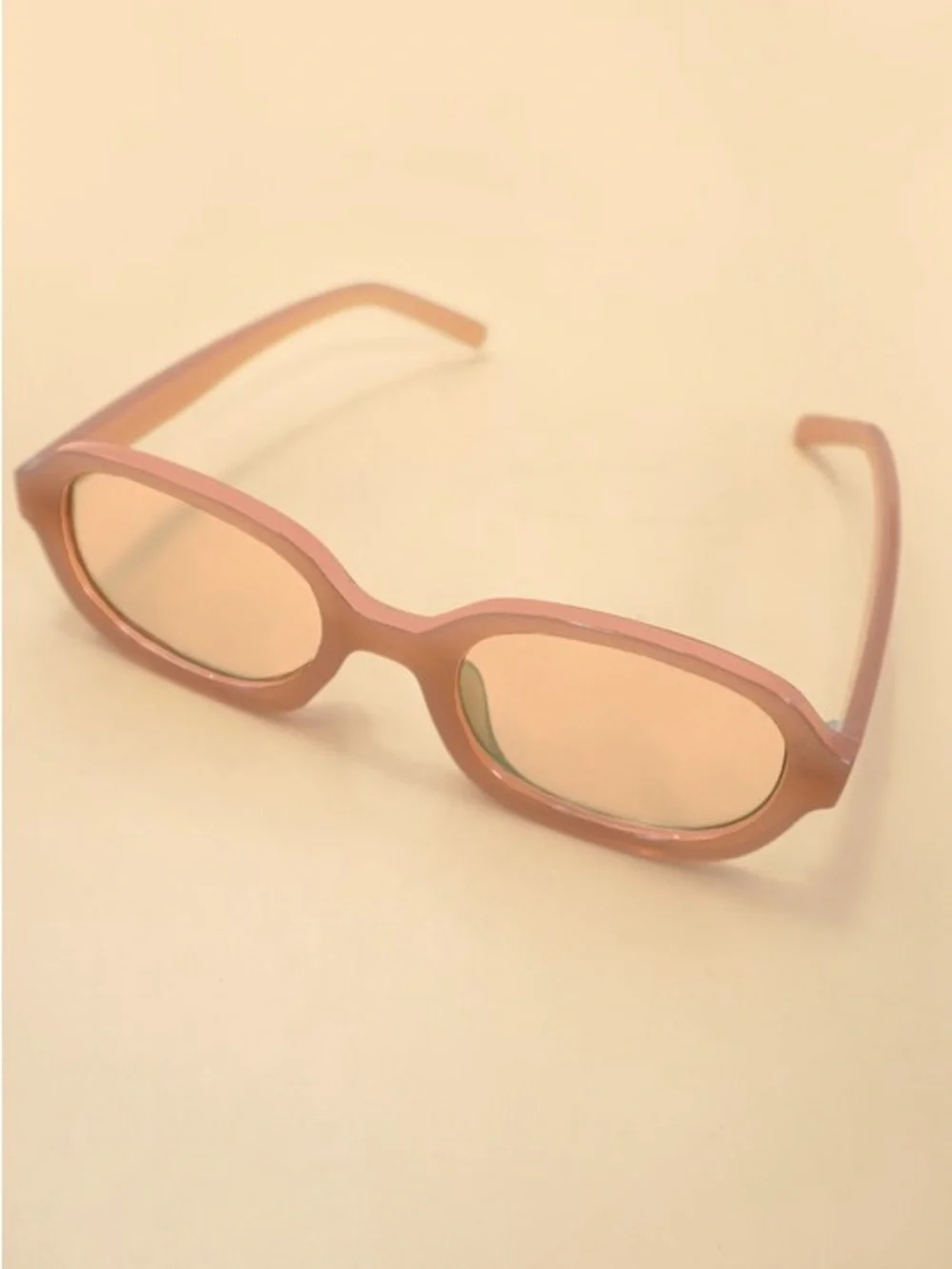 Retro Chic Peach Colored Sunglasses